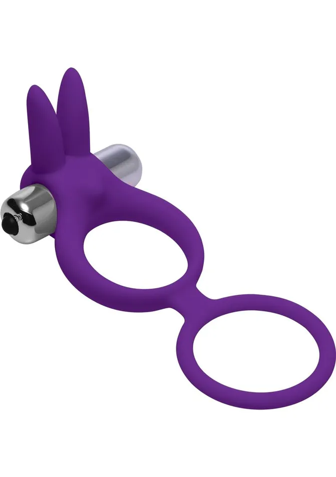 Male Sex Toys Frisky Frisky Throbbin Hopper Cock and Ball Ring with Vibrating Clit Stimulator