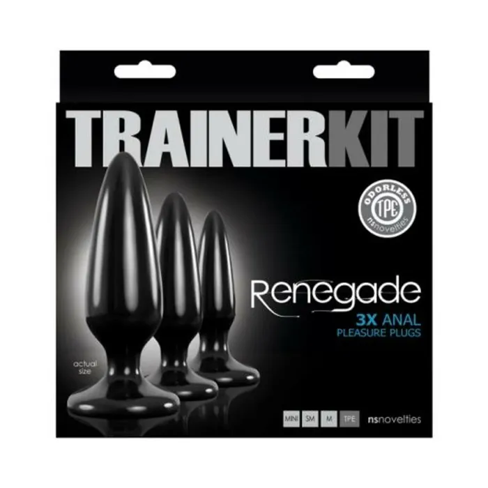 Anal Fairvillacom Renegade Pleasure Plug 3 Piece Trainer Kit Black Anal Fairvillacom Renegade Pleasure Plug 3 Piece Trainer Kit Black