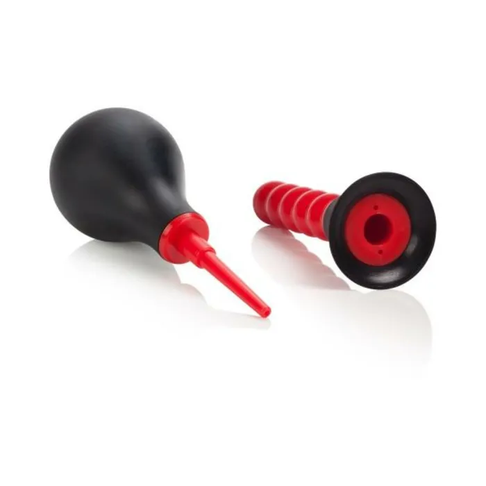 Anal Fairvillacom Ribbed Anal Douche Black Red