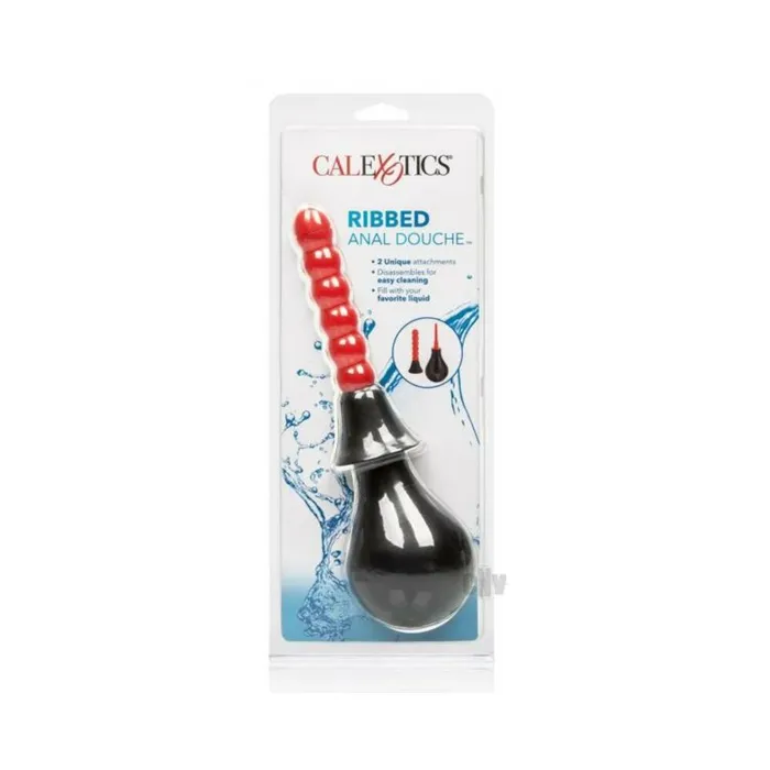 Anal Fairvillacom Ribbed Anal Douche Black Red