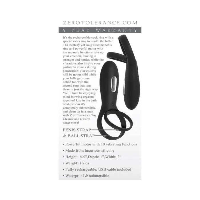 Anal Fairvillacom Zero Tolerance The Rechargeable Torpedo Black