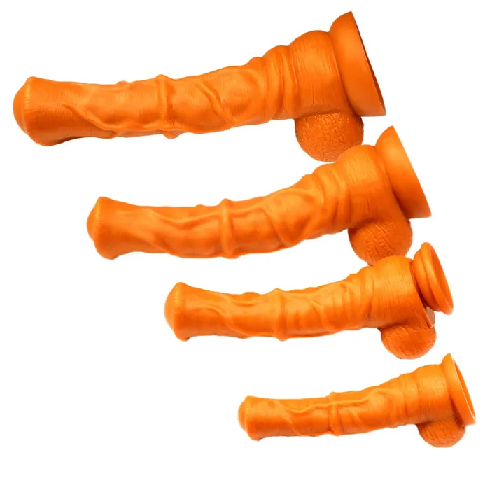 Dildos ShhhAE Massive 37cm Flexible Horse Cock Dildo 4 sizes S to XL