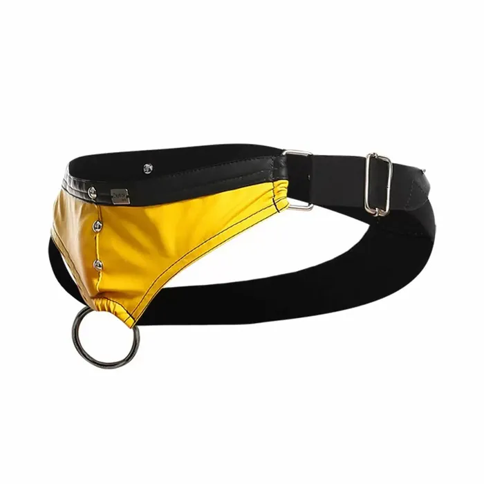 Dngeon Cockring Jockstrap Yellow One Size Fairvillacom Mens Underwear