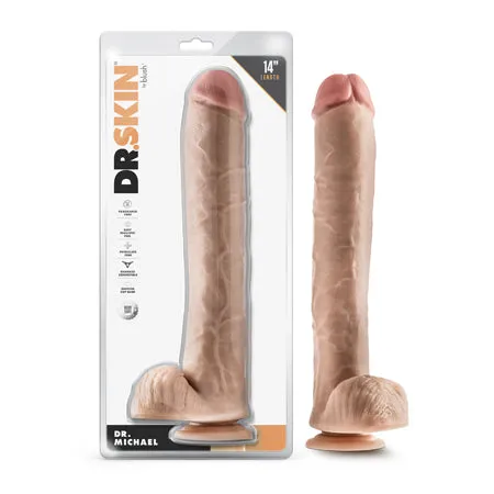 Fairvillacom Dildos Dr Skin Dr Michael 14 Dildo Balls Beige