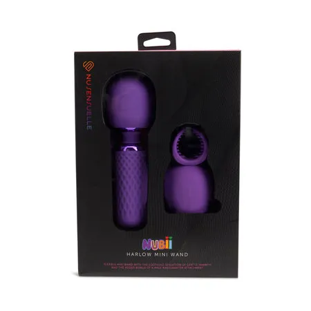 Fairvillacom Vibrators Nu Sensuelle Harlow Nubii Mini Wand W Masturbator Purple