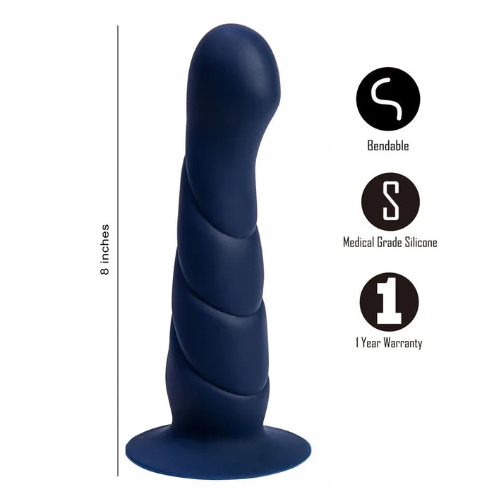 Maia MARIN Silicone Multi Use Poseable Dildo with Suction Cup Blue ShhhWndsr Female Sex Toys