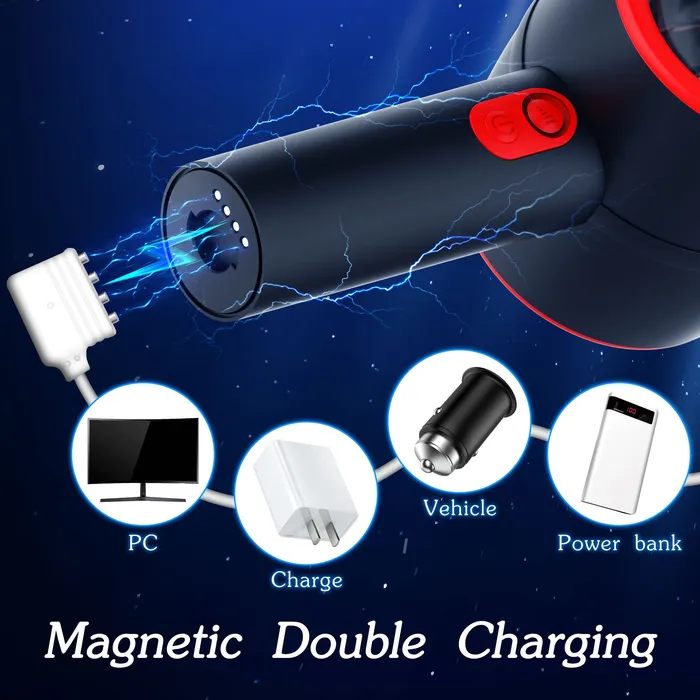 Male Masturbators Cup with 3 Thrusting Modes Double Speed Magnetic Charging Amortoy Male Sex Toys
