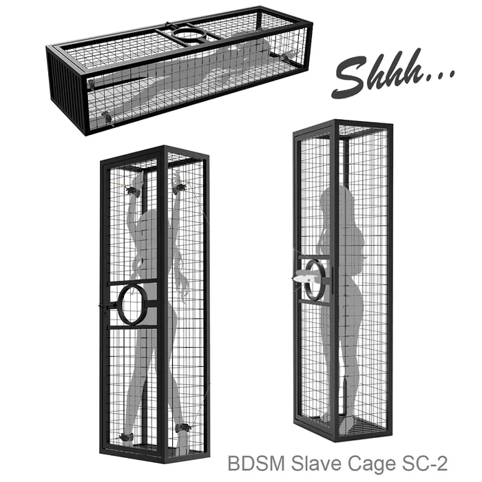 Male Sex Toys ShhhBrand BDSM Slave Cage SC2 by Shhh