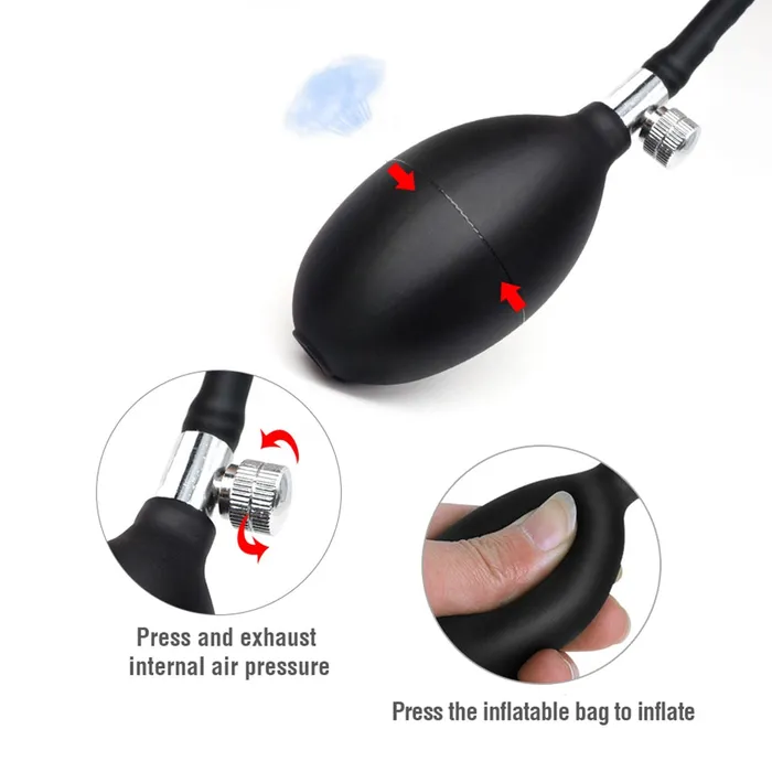 Male Sex Toys ShhhOb Inflatable anal plugs for prostate massage prostate milking