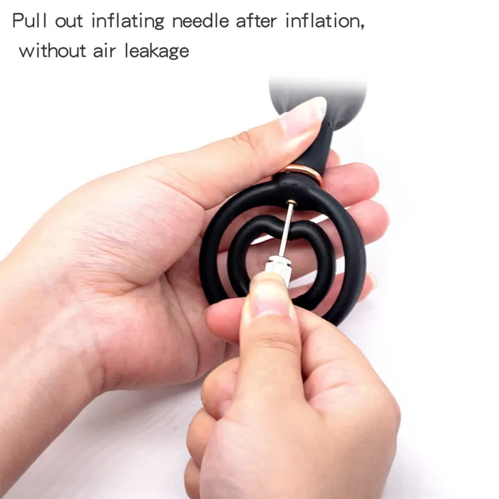 Male Sex Toys ShhhOb Inflatable anal plugs for prostate massage prostate milking