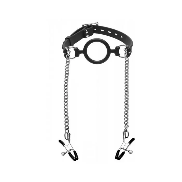 Mutiny Silicone O Ring Gag With Nipple Clamps Black Fairvillacom Couples Mutiny Silicone O Ring Gag With Nipple Clamps Black Fairvillacom Couples