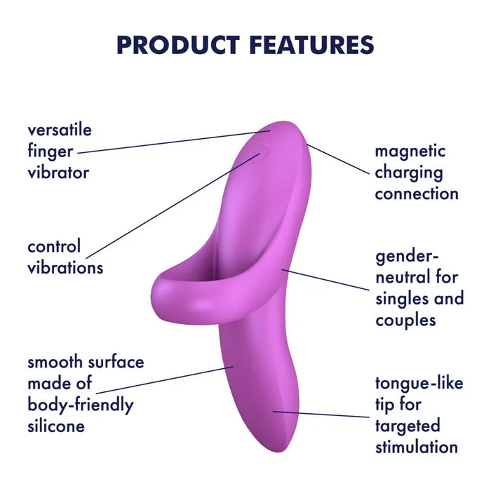 Satisfyer Bold Lover Lilac USB Rechargeable Finger Stimulator ShhhWndsr Vibrators Satisfyer Bold Lover Lilac USB Rechargeable Finger Stimulator ShhhWndsr Vibrators