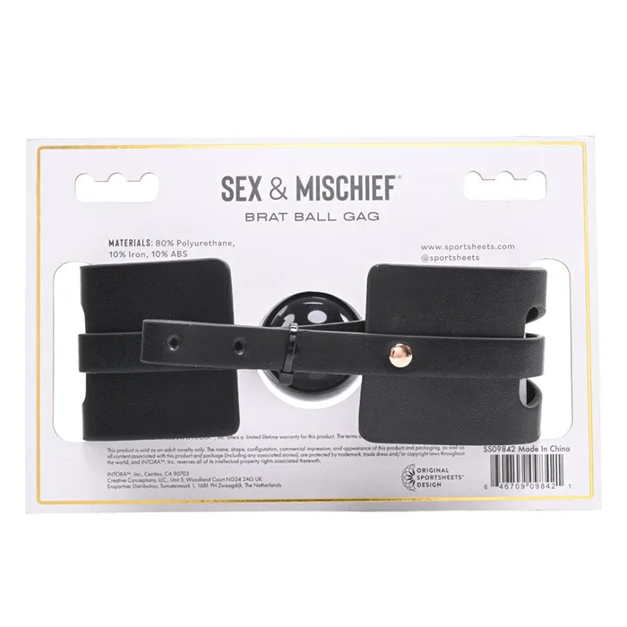 Sex Mischief Brat Ball Gag ShhhWndsr Couples Sex Mischief Brat Ball Gag ShhhWndsr Couples