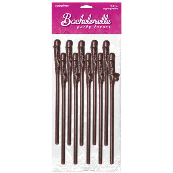 ShhhWndsr Anal Bachelorette Party Favors Dicky Sipping Straws Chocolate Coloured Straws Set of 10 ShhhWndsr Anal Bachelorette Party Favors Dicky Sipping Straws Chocolate Coloured Straws Set of 10