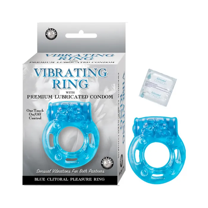 Vibrating Ring Clitoral Pleasure Ring Blue Fairvillacom Couples