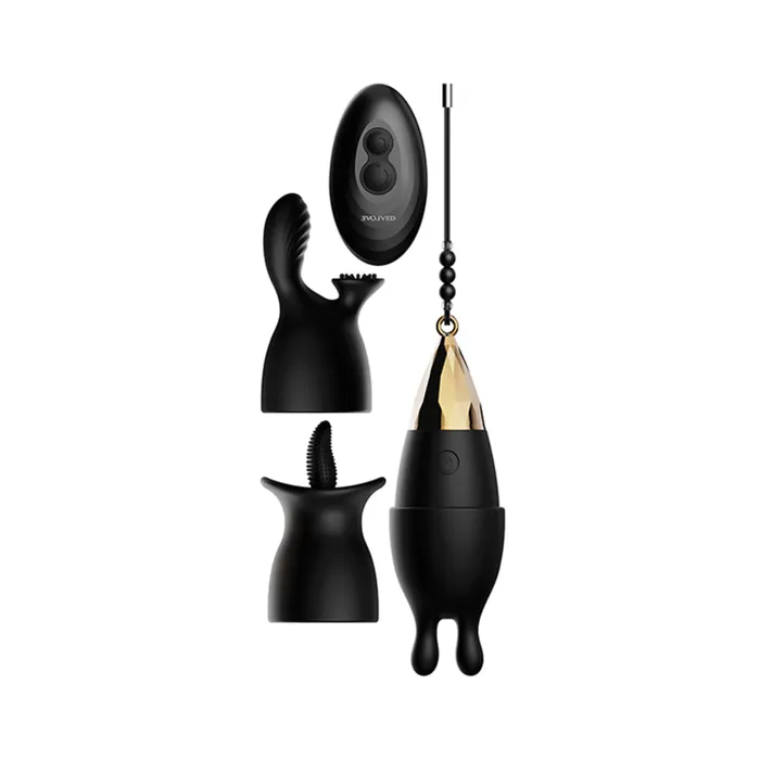 Vibrators Fairvillacom Evolved Egg Citement Rechargeable Bullet BlackGold