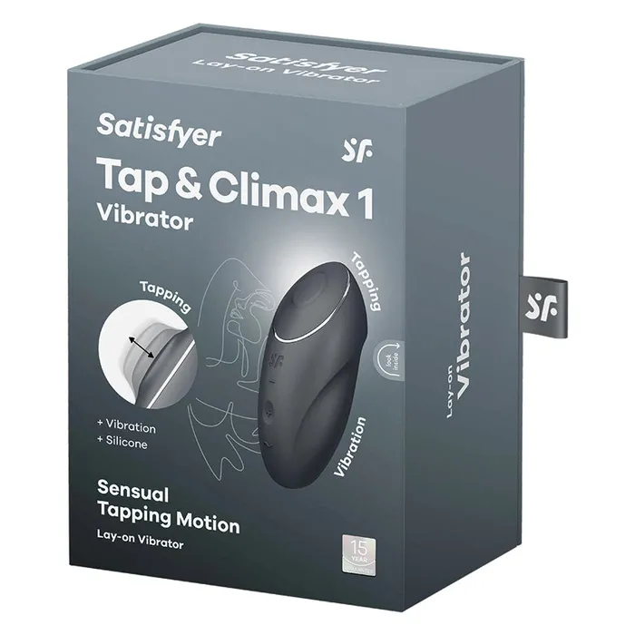 Vibrators Satisfyer Tap Climax 1 Grey Fairvillacom