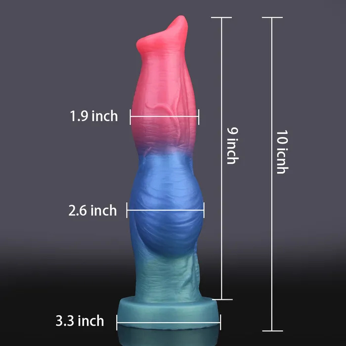 ANGELSX Dildos Todor C 254 cm langer stoender vibrierender elegant geknoteter Dildo