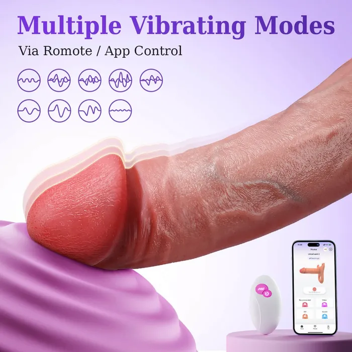 Female Sex Toys Sohimi UricaGuard 2 App Control Strapon Vibration Cock Ring Hollow Dildo