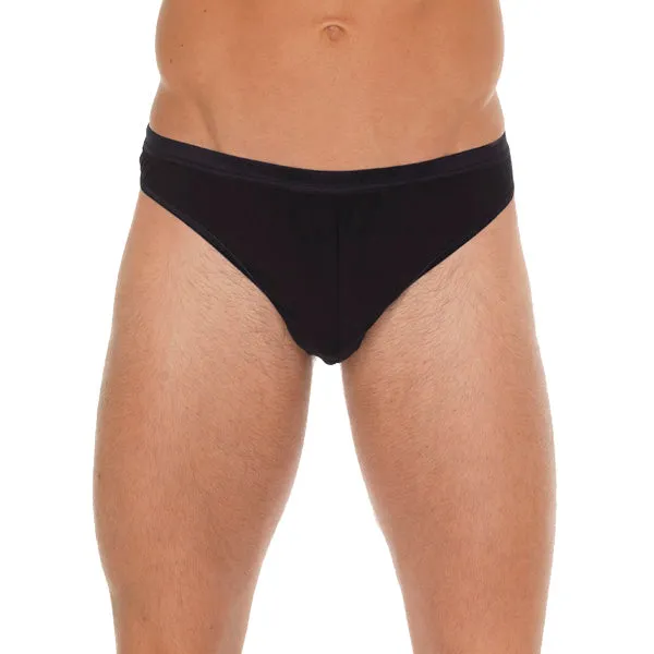 Mens Black Cotton GString Rimba Anal