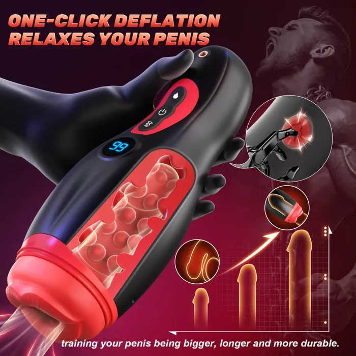 MoonHorn App Control Suction and Vibrating Male Masturbator with Phone Holder Sohimi Male Sex Toys