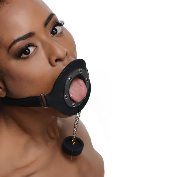 Pie Hole Silicone Feeding Mouth Gag XR Brands Female Sex Toys