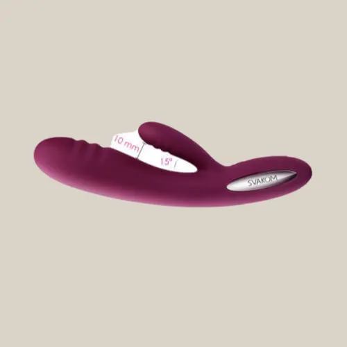 Svakom Female Sex Toys Svakom Adonis Ribbed Warming Rabbit Vibrator violet