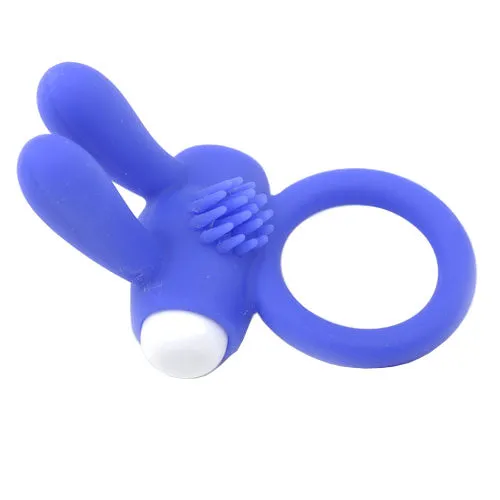Various Toy Brands Vibrators Cockring With Rabbit Ears Blue Various Toy Brands Vibrators Cockring With Rabbit Ears Blue