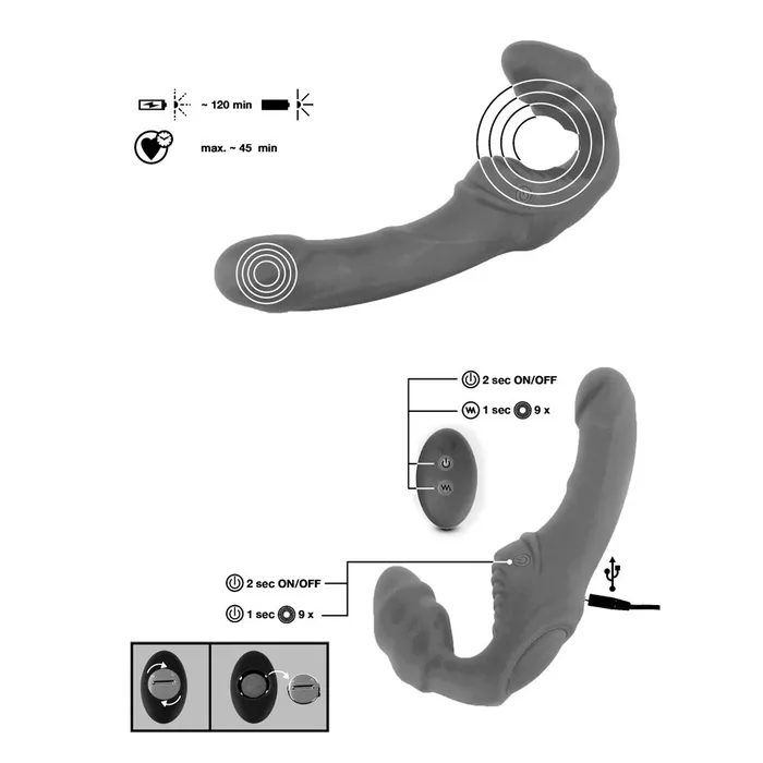 Vibrating Strapless StrapOn 2 You2Toys Female Sex Toys