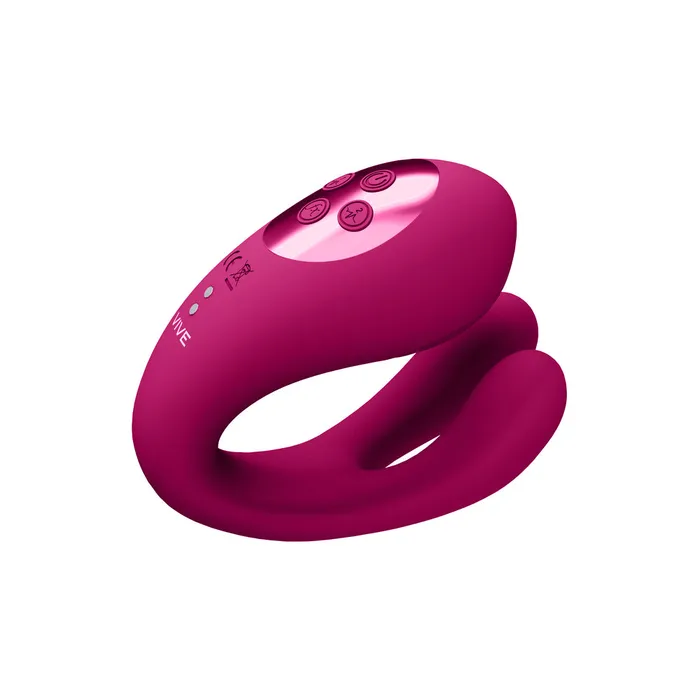 Vibrators Shots Toys Vive Yoko Triple Action Vibe with Clit Pulse Waves